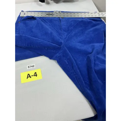 Woman Within Womans Courdory Pants 24 WT Royal Blue