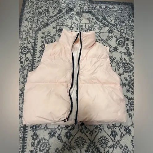 Target Pale Pink Cropped Puffer vest