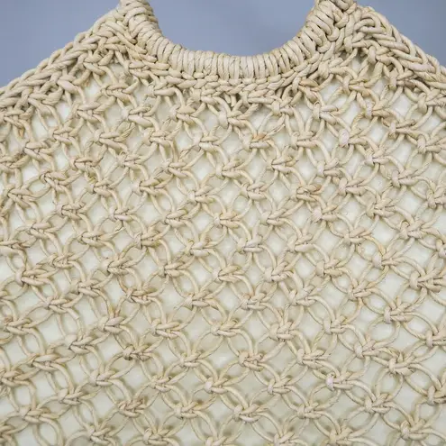 Vintage Straw Wicker Shoulder Bag Tote Beach Bag