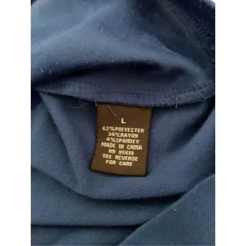 Fever Tank Mini Dress Zip Pockets Casual Everyday Career Workwear Classic Black Size L