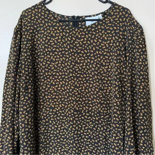 Daisy Street NWT Long-sleeve Ruffle Mini Dress Ditsy Floral Size 4X