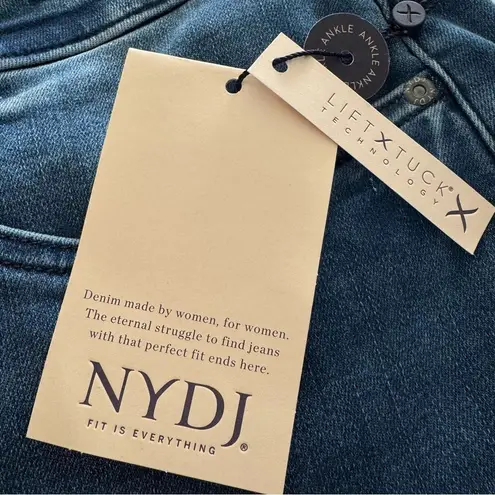 NYDJ NWT Ava Daring Ankle Flare Jeans with Fray Hem in Foundry Wash Size 24W