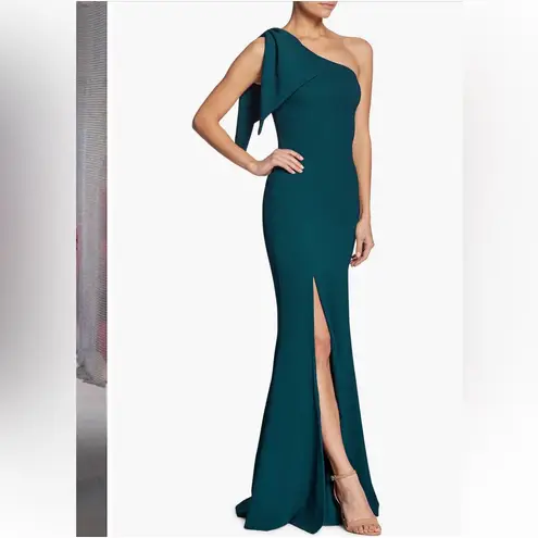 Dress the Population $248 • One Shoulder Cape Gown • Georgina • Color Pine • XS