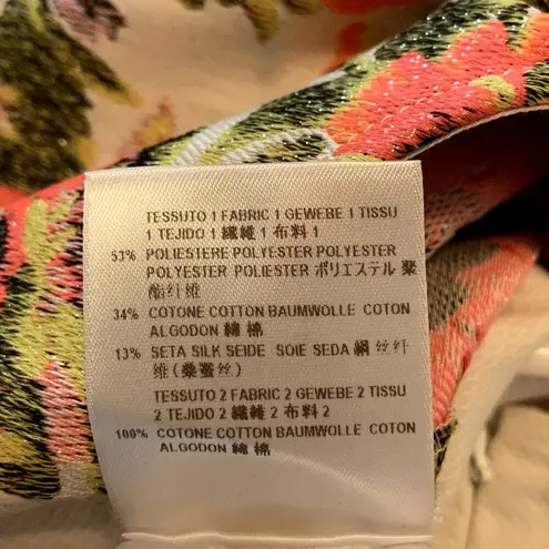 Stella McCartney  Ridley Sheath Dress Silk Blend Short Sleeve Floral pattern 2 XS