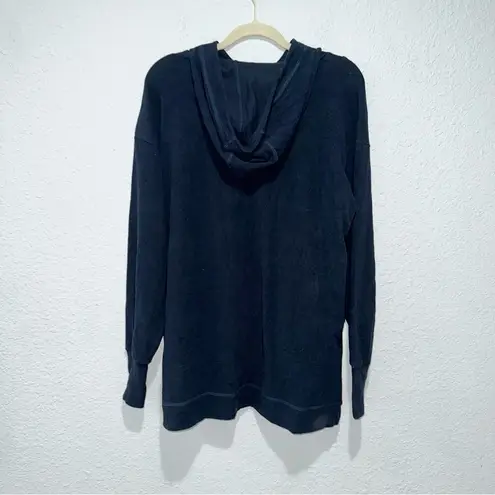 Sweaty Betty Enlighten Luxe Fleece Half Zip Hoodie Navy Size XS