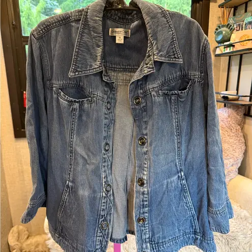 Coldwater Creek Classic Blue Jean Jacket size 16 XL