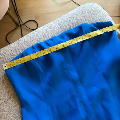 Meshki Maci Crepe Mini Dress In Colbolt Blue Size XL NWT