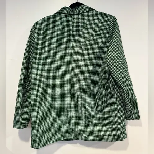 Missguided NWT green houndstooth misguided blazer