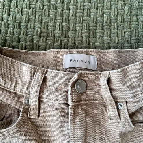 PacSun  tan/khaki high waisted bootcut jeans