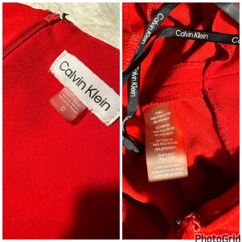 Calvin Klein Belted Wide Leg Jumpsuit