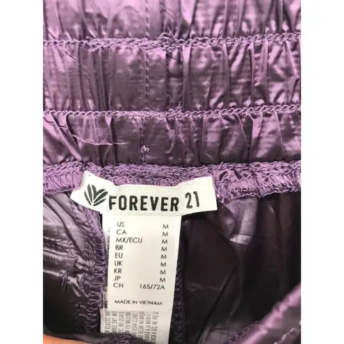 Forever 21  Shorts Women's Purple Athletic Camouflage Shorts Back Pocket Medium