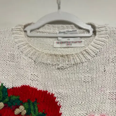 VTG ‘93 Marisa Christina Classics Sz: M Teddy Bear Embellished Christmas Sweater Red Size M