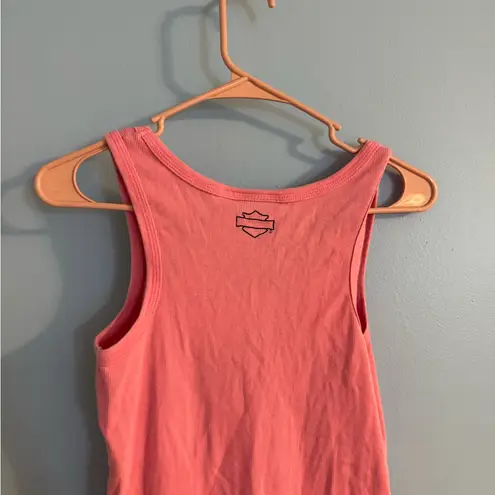 Fun bubblegum pink Harley Davidson women’s tank size L Size L