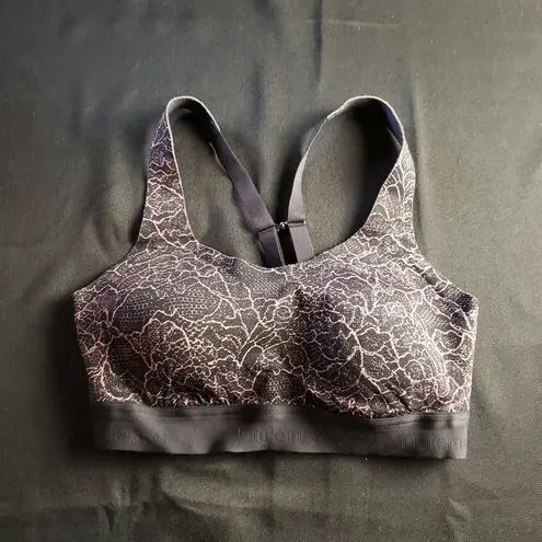 Lululemon  Fine Form‎ Sports Bra Lacescape Spanish Rose Black / Black 32B