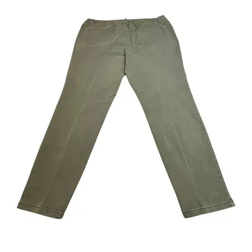 Maurice's Women Olive Green Denim Pants Casual Everyday Style Stretchy Jegging # Size 24W