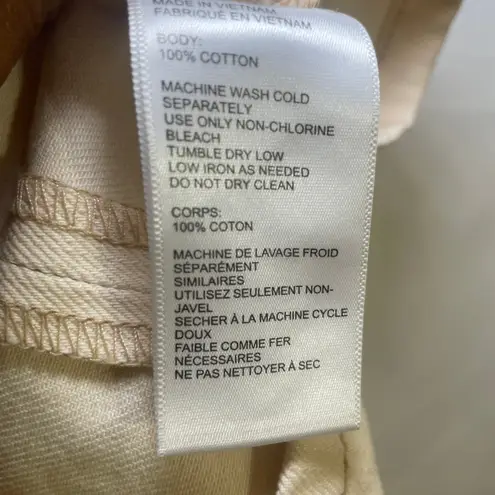 BDG  Plunge V-Neck Denim Mini Dress - Women Size 0 - Cream