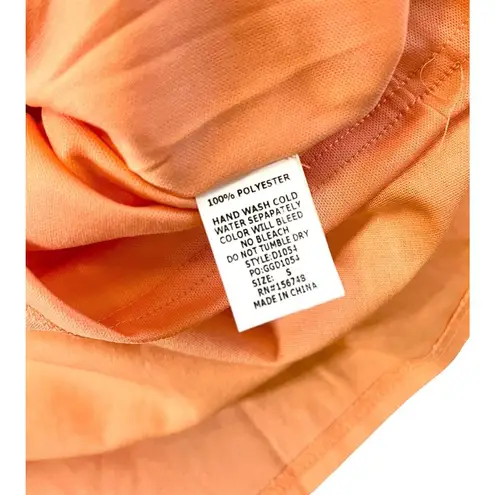 Orange RACHEAL DRESS Size Small Double Split Side Pockets Sleeveless Zip Lined