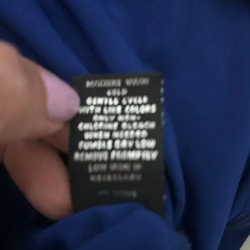 Slim Factor by Investments chain Print puncho Blue Size M