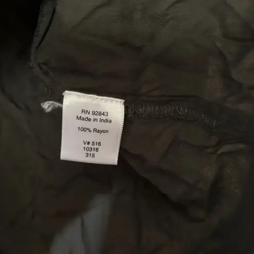 Coldwater Creek Top Womens 2X 20 22 Green Crochet Trim Button Up V Neck Blouse