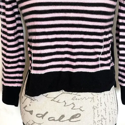 Sonia By Sonia Rykiel Sweater Sz Medium Striped Preppy Skater E Girl Punk Wool Multiple