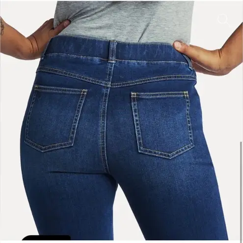 Betabrand Straight-Leg 4-Pocket  Yoga Denim (Dark Vintage Wash)