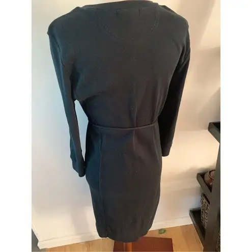 Ralph Lauren Lauren jeans, medium black stretchy cotton dress with a tie quarter Black