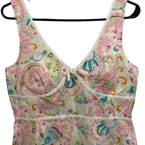 Karin Stevens Vintage 90s Hippie Eclectic Flower Power Sleeveless Padded Dress