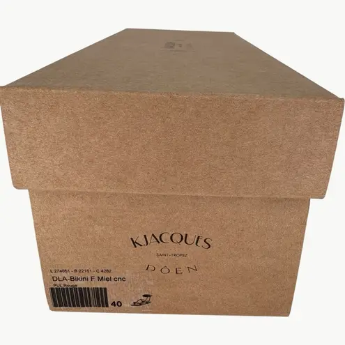 NIB DÔEN & K.Jacques Bikini Sandal | Sz 40 (9) | Rouge Vachetta Brown