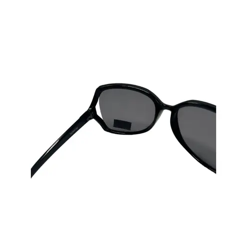 Solary Butterfly Round Face Cover Bug Eyes Sunglasses Oversized Polarized Black