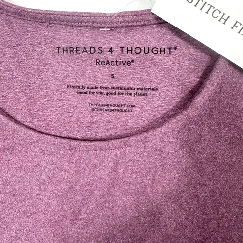 Threads 4 Thought NWT Women's Fatima Asymmetrical Luxe Jersey Tank Small Purple - Image 4
