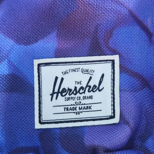 Herschel Supply Company Herschel Blue and Purple Floral Print Fanny Pack