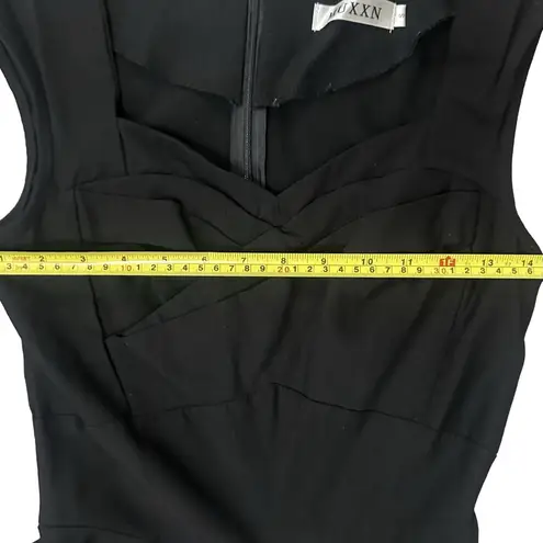 Rockabilly Swing Dress SM Whimsigoth Fairy Fit & Flare Stretch Classy Old Money Black