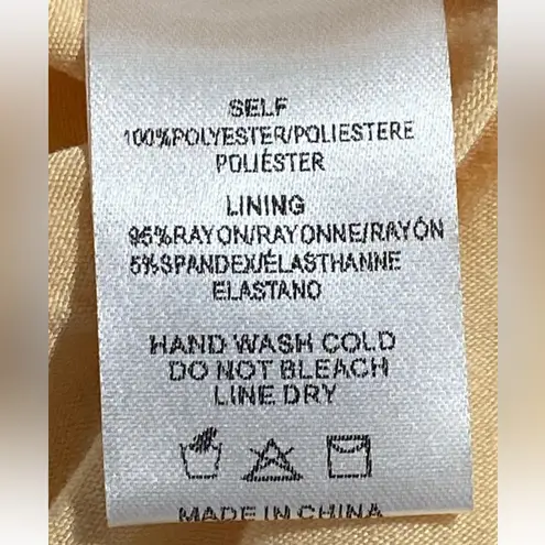 Sunday in Brooklyn Womens Gold Mesh Rhinestone Sheer Blouse Medium NWT