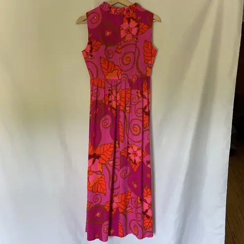 Lilia Honolulu bright floral print neon flowers v