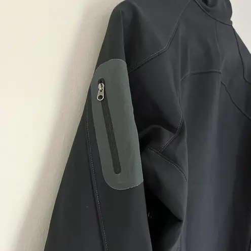 Rei Co-op REI Women’s Softshell Fleece Lined Full Zip Hiking Jacket Black Size Medium