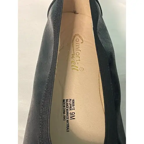 Soft Style Heidi Solid Black Metallic Dress Shoes Adult Women's Size 9