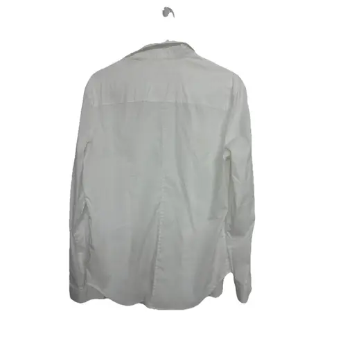 COS White Long Sleeve Button-Up Shirt Size 14 Classic Workwear Staple