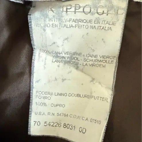 Giorgio Armani Collezioni Vintage Pencil Skirt Charcoal Gray Light Wool 10