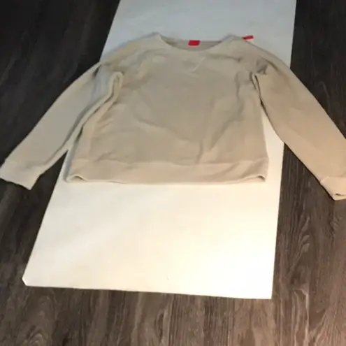 Marc New York Andrew Marc Crewneck Beige Sweater M Academia Cabincore Preppy NEW - Image 3