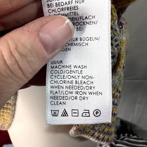 Liverpool Knit Sleeveless Multicolor Boho Crochet Knit Tunic Sweater Vest Medium