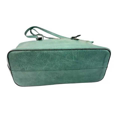 Montana West * Purse Large Teal Aqua Vegan Leather Hobo Shoulder Bag Carry