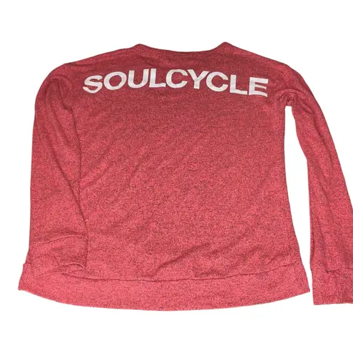 SoulCycle Womens XS Long Slv Top Activewear Hacci Chrysanthemum Shirt Gym Bike