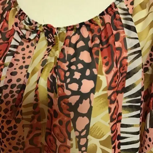 Bright cold shoulder Y2K top