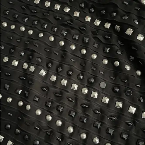 Warehouse Ladies Black Studded Beaded One