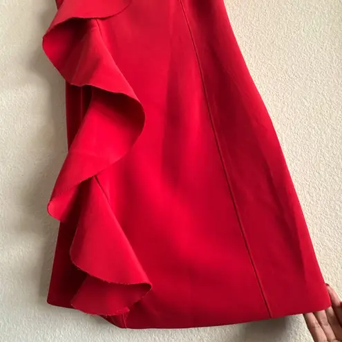 Cinq à Sept Kimberlin Ruffle Cascade Red Dress Size 4