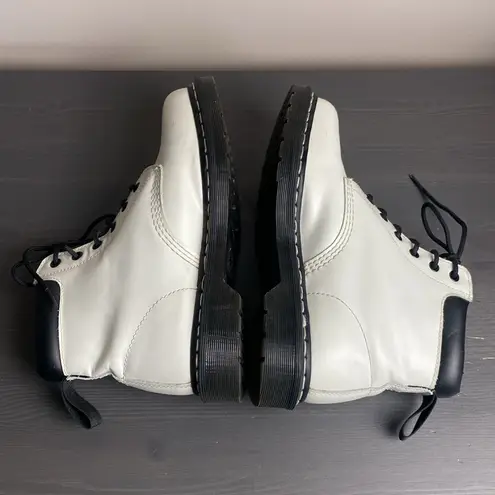 Dr. Martens  939 6-Eye Padded Collar Boot Lace Up High Top White Size 8