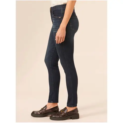 Democracy Luxe High Rise "Ab"solution Ankle Length Skinny Jeans Indigo Blue 12