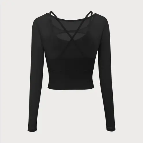 Berlook Black Cut Out Long Sleeve Top