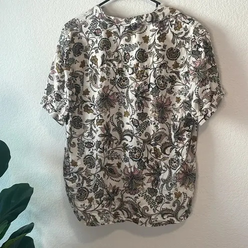 Rachel Zoe  100% linen size medium paisley top