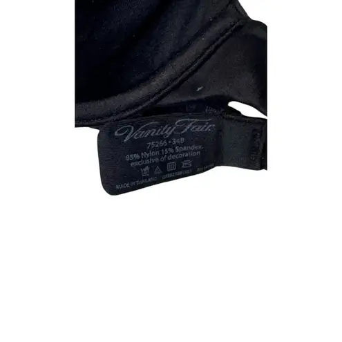 Vanity Fair Womens Bra Body Sleeks Full Coverage Contour Underwire Black 34B NWT